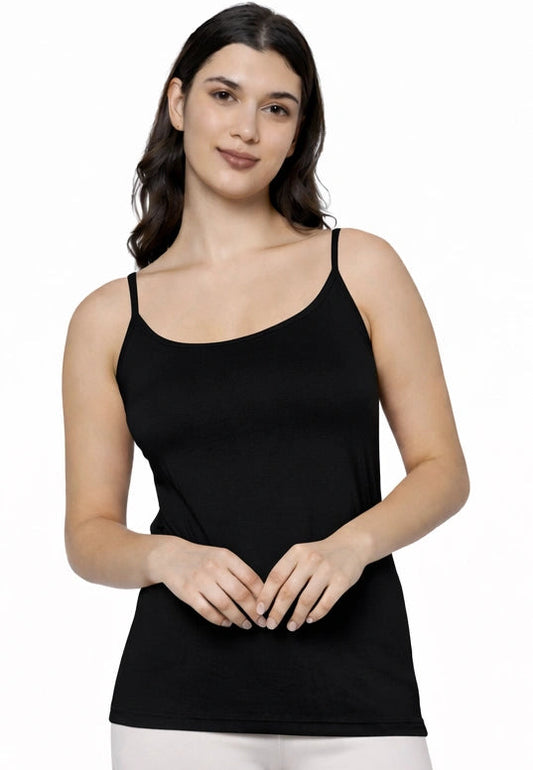 Bamboo Fabric Camisole – Soft, Breathable, Eco-Friendly, and Stylish for All-Day Comfort and Elegance | Black