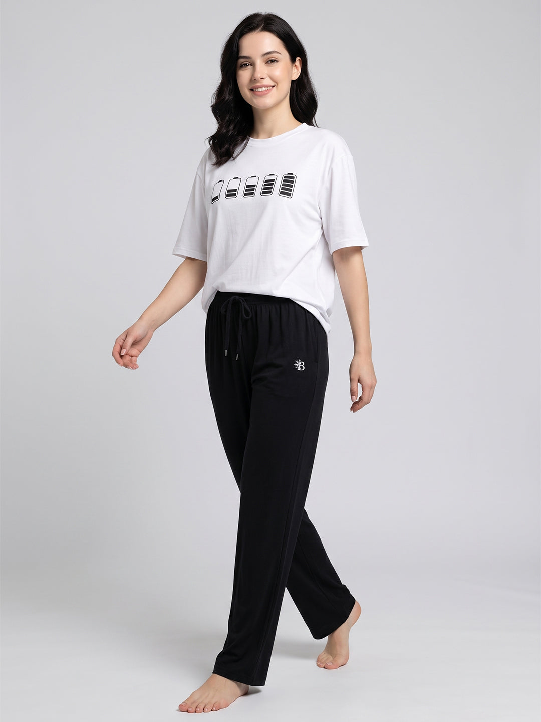 Women’s Bamboo Black & White Sleepwear