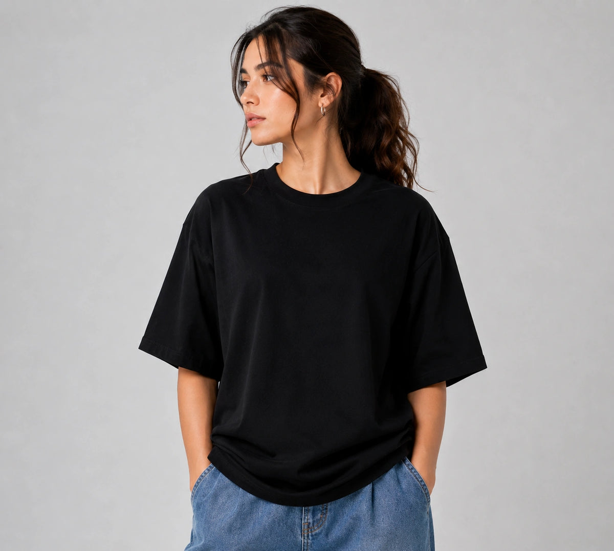 Women’s Black Bamboo Graphic T-Shirt