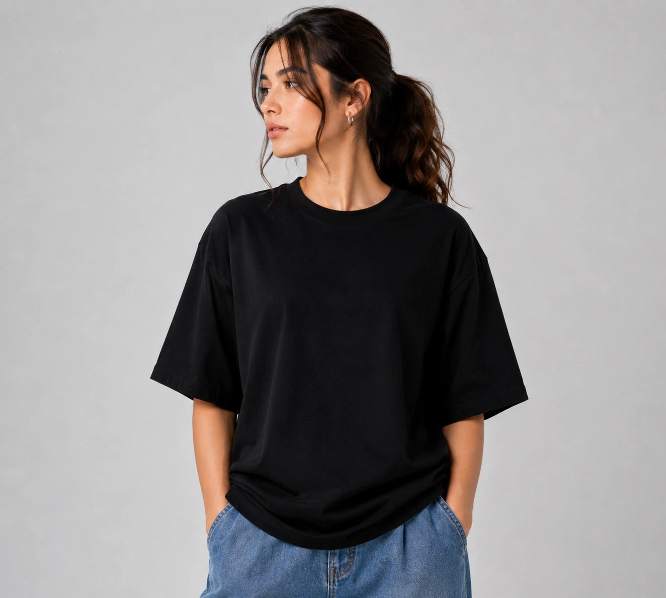 Women’s Black Bamboo Graphic T-Shirt