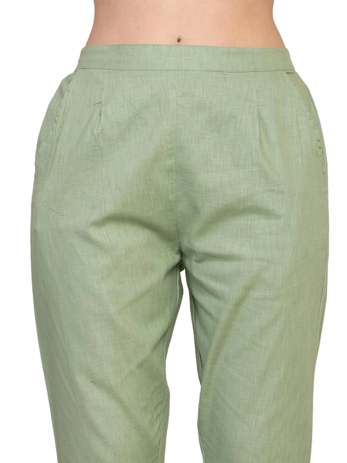 Women’s Linen Palazzo Pants – Effortless Style & Breathable Comfort | Green