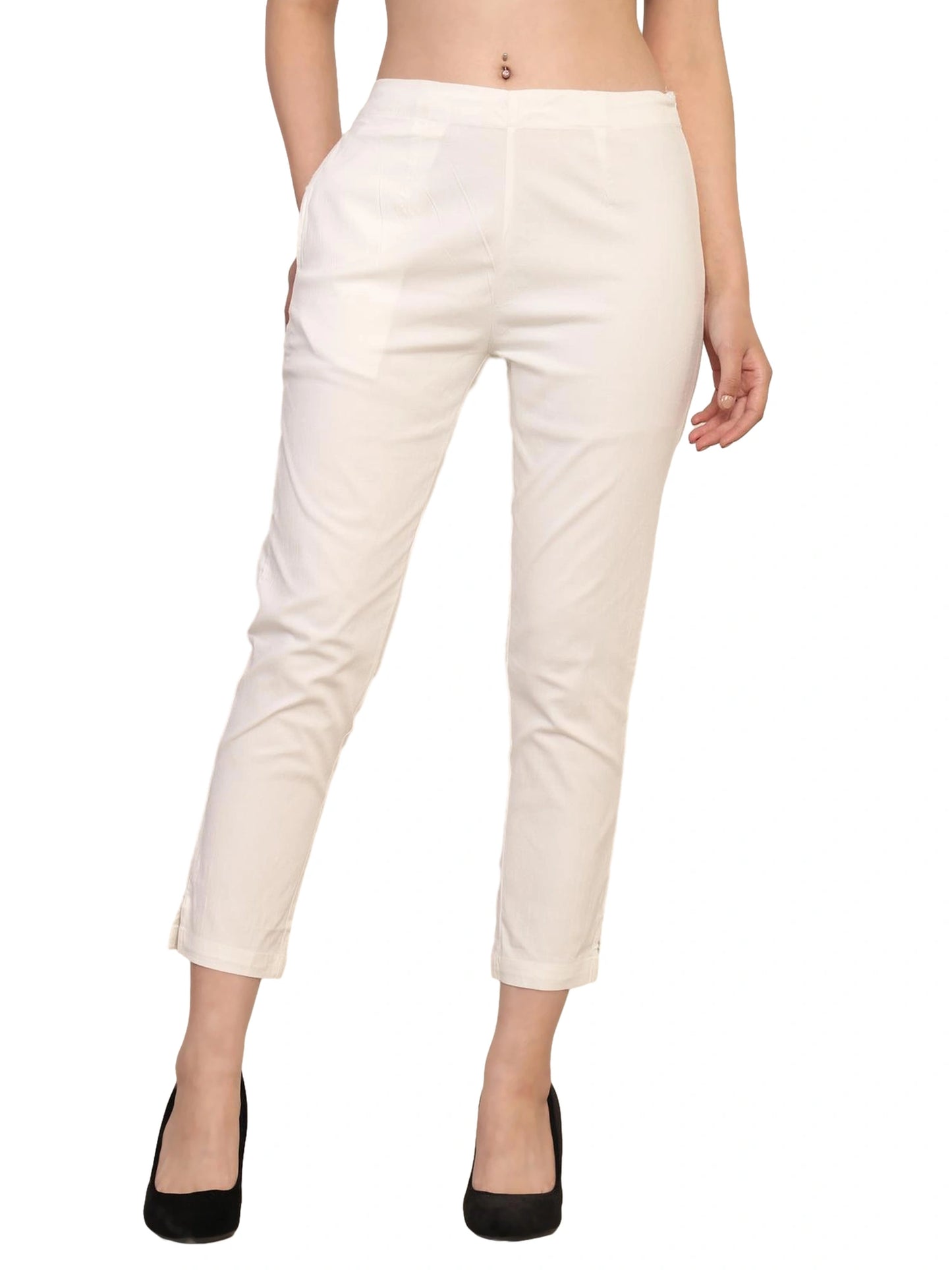Women’s Linen Palazzo Pants – Effortless Style & Breathable Comfort | White