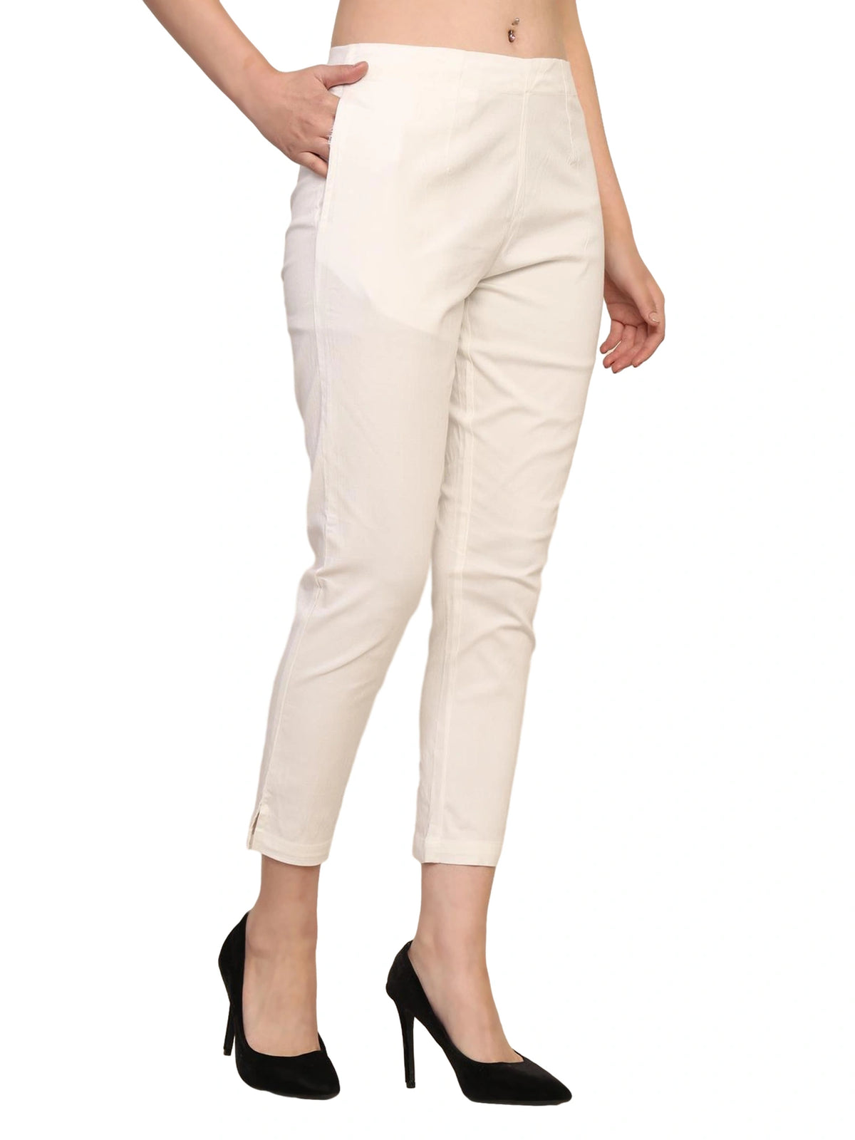 Women’s Linen Palazzo Pants – Effortless Style & Breathable Comfort | White