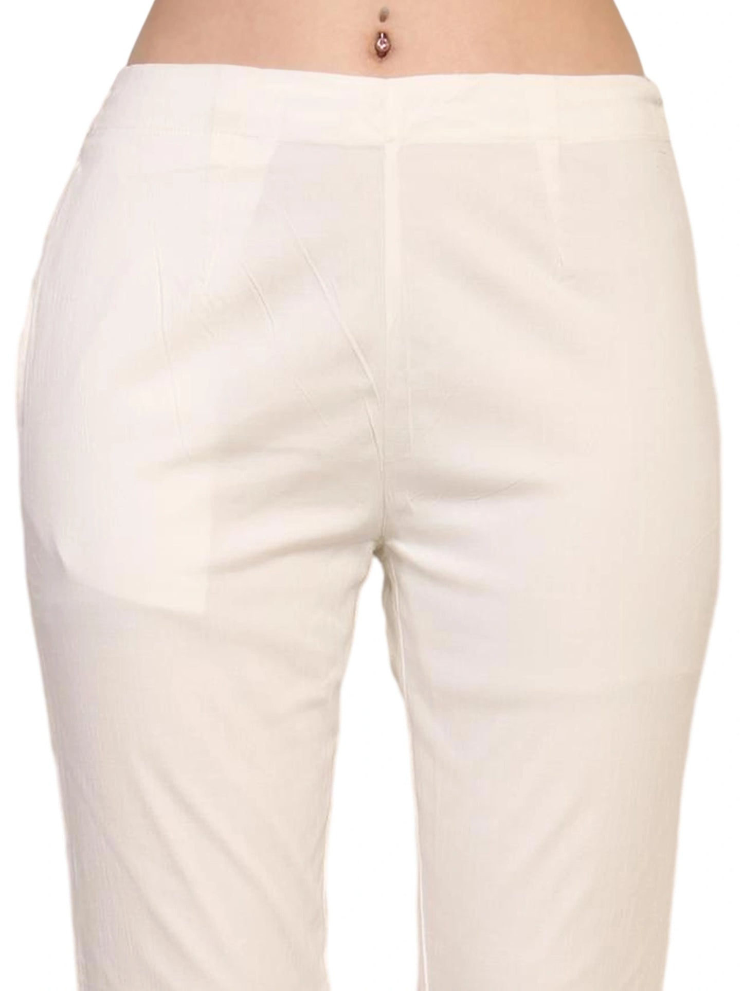 Women’s Linen Palazzo Pants – Effortless Style & Breathable Comfort | White