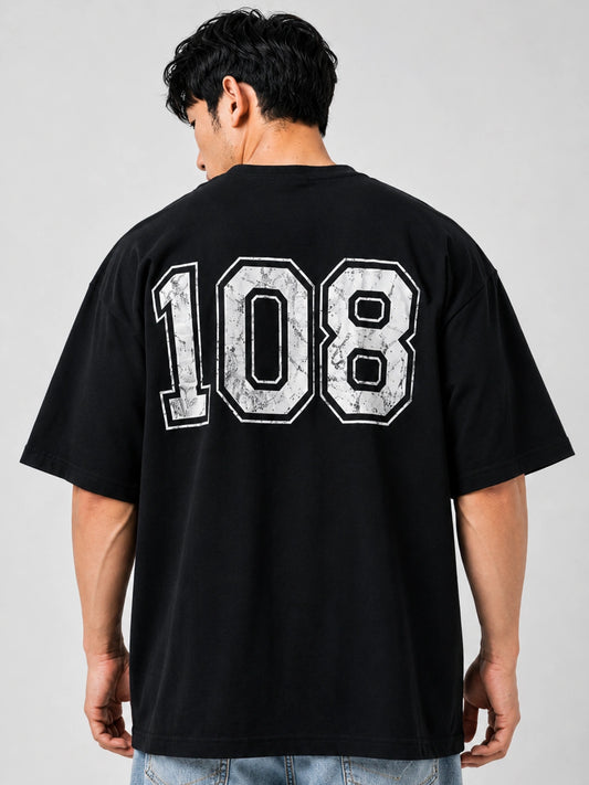 bamboo oversized black t shirt men