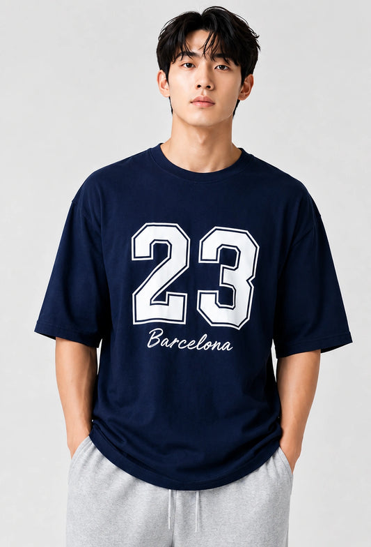 bamboo oversized black t shirt men