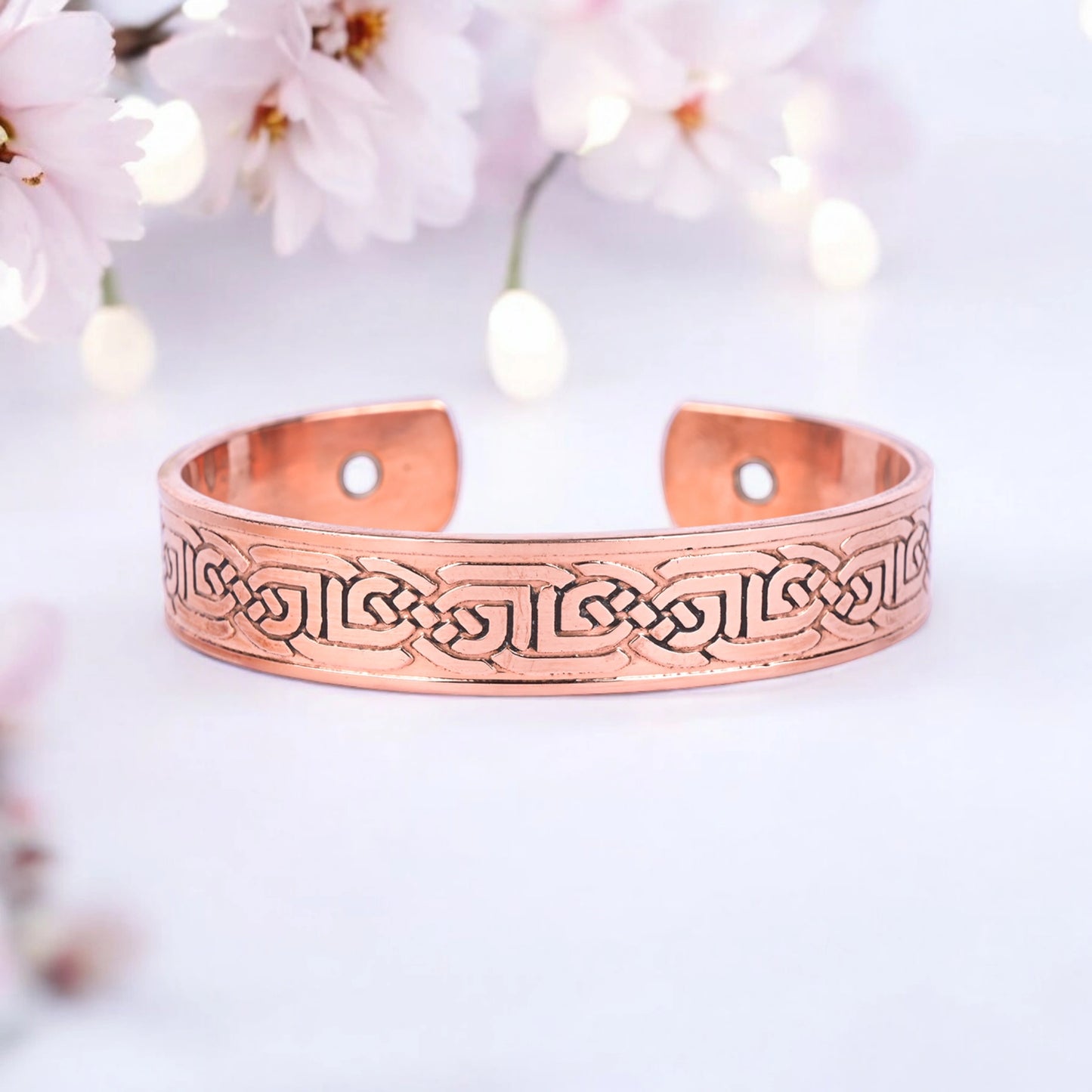 Pure Copper Curve Magnetic Therapy Band - kada for Arthritis Relief with Powerful Magnets