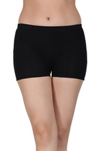 Load image into Gallery viewer, Bamboo Fabric Mid Rise Shorts | Peach &amp; Black | Pack Of 2
