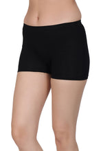 Load image into Gallery viewer, Bamboo Fabric Mid Rise Shorts | Peach &amp; Black | Pack Of 2
