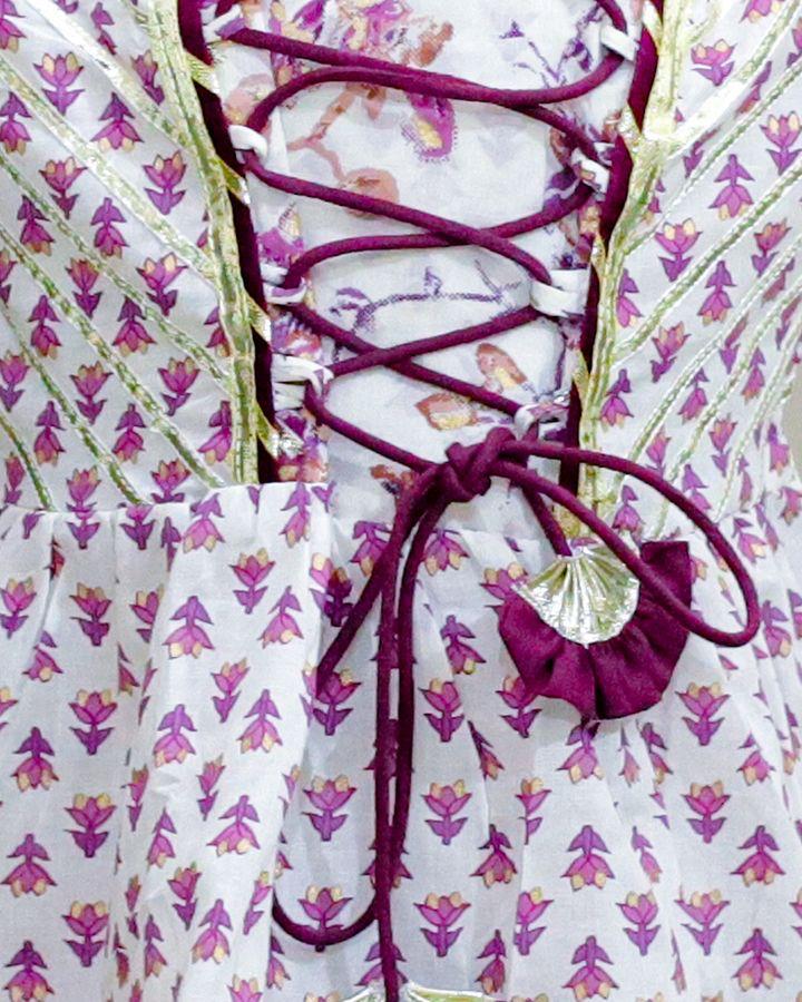 Kid’s Girls Pure Cotton Jaipur Block Printed Indian Ethnic Festive Party Wear Suit Sets | Purple