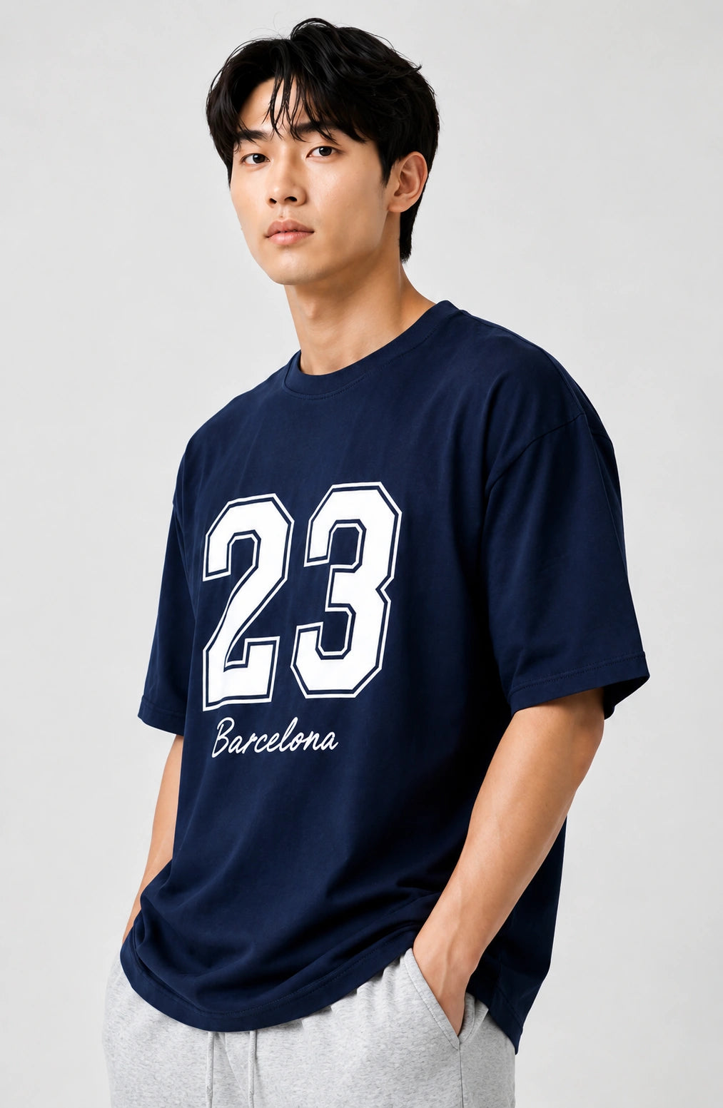 drop shoulder oversized tshirt men