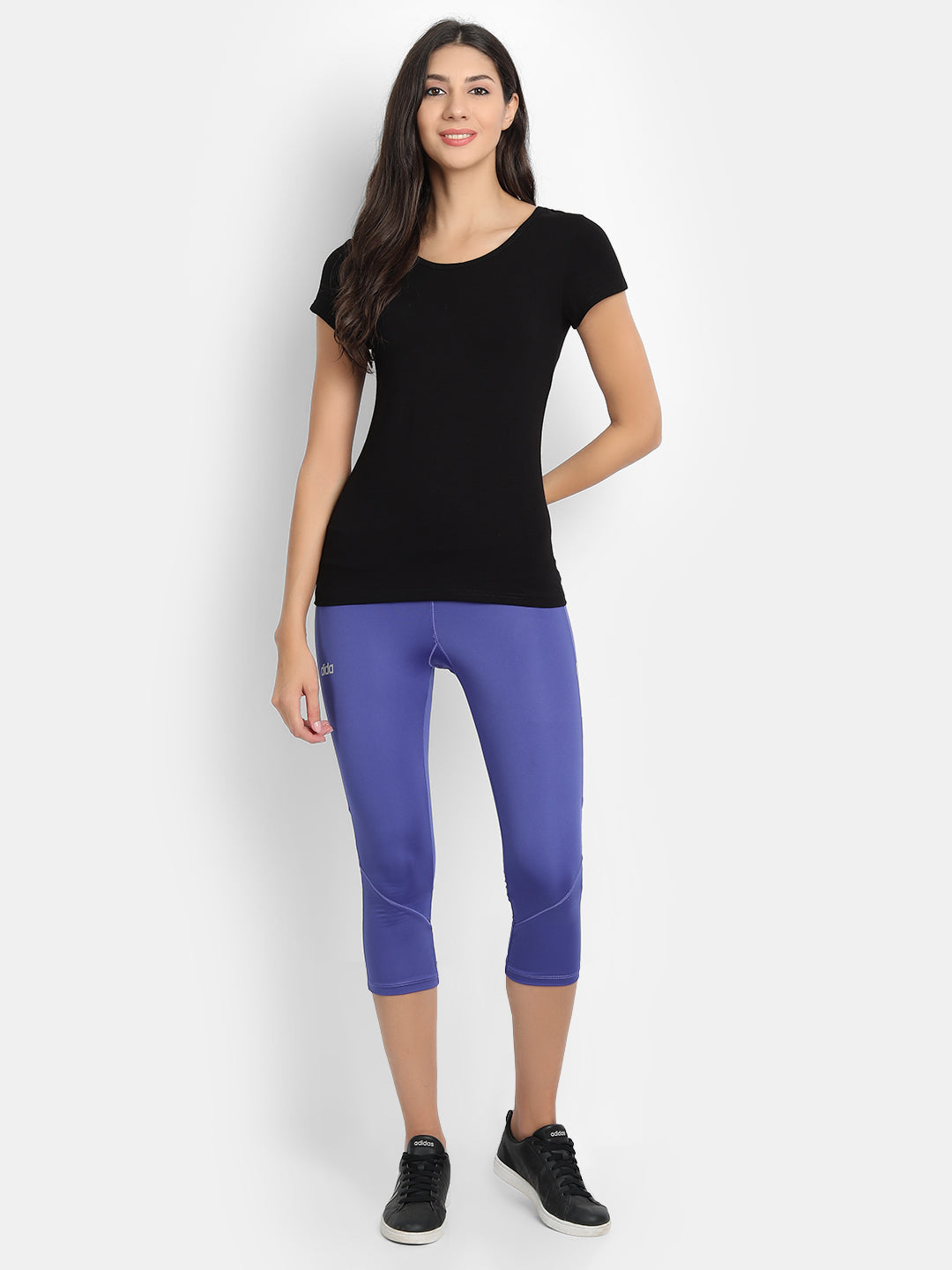 Premium Plain Black women T-shirt
