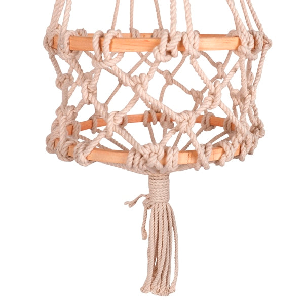 Upcycled Handmade Planter In Cotton Macramé