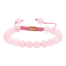 Load image into Gallery viewer, Real Rose Quartz Healing Bracelet For Love, Compassion, Emotions &amp; Relationships
