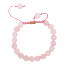 Load image into Gallery viewer, Real Rose Quartz Healing Bracelet For Love, Compassion, Emotions &amp; Relationships
