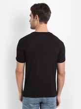 Load image into Gallery viewer, Bamboo Fabric Black T-shirt For Men
