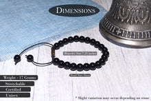 Load image into Gallery viewer, Natural Certified Onyx Bracelet For Protection, Health and Balance
