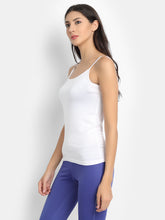 Load image into Gallery viewer, Bamboo Fabric White Strap Top | Camisole Pack Of 2
