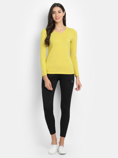 Full Sleeves T-Shirt for Women, Yellow