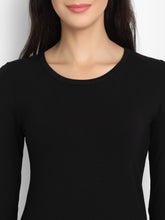 Load image into Gallery viewer, Bamboo Fabric Black Full Sleeves T-Shirt
