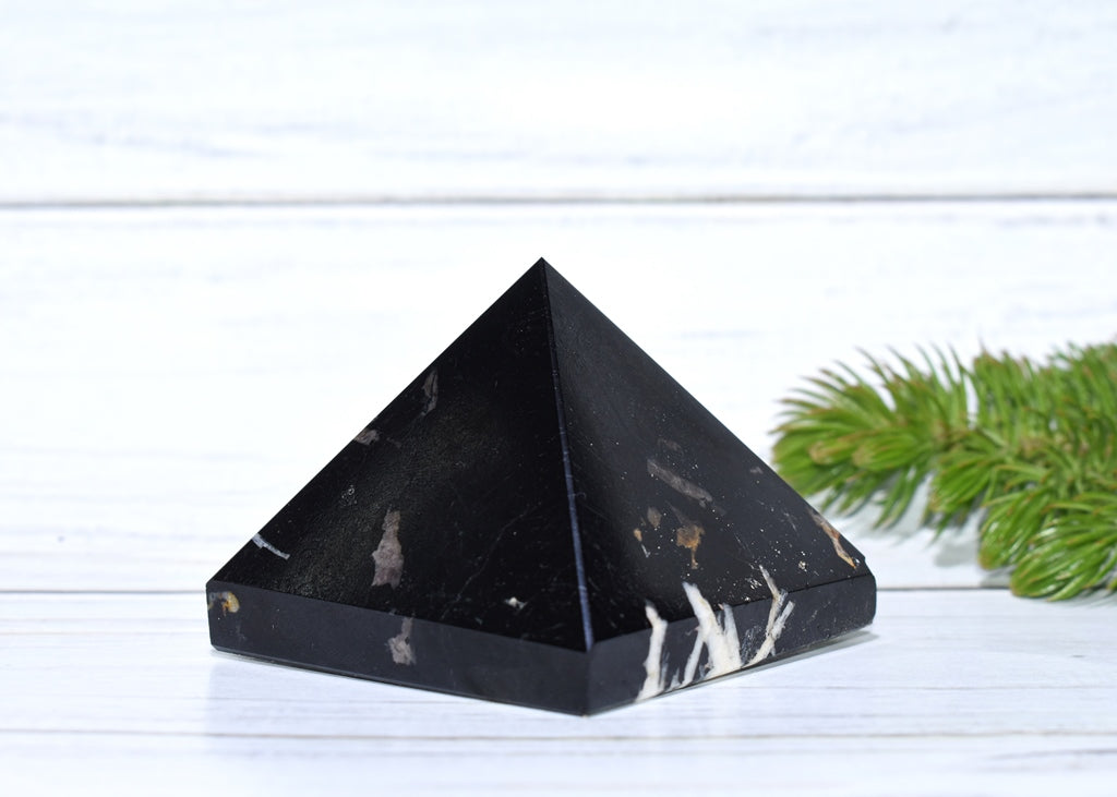 Real Black Tourmaline Prism For Protection From Negative Energies