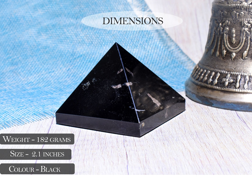 Real Black Tourmaline Prism For Protection From Negative Energies