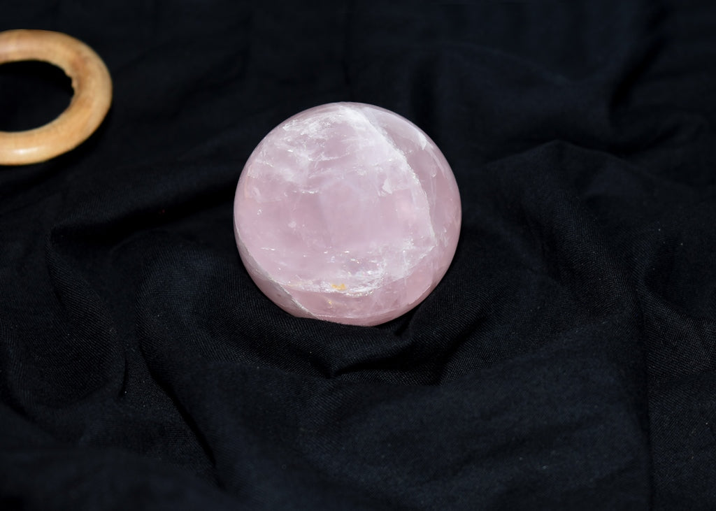 Original Rose Quartz Healing Ball For Love, Compassion, Emotions & Relationships