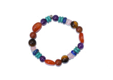 Load image into Gallery viewer, Natural Certified Seven Chakra Bracelet For Opening All 7 Chakras
