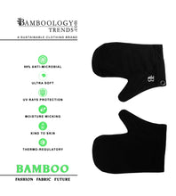 Load image into Gallery viewer, Bamboo Fabric Black Hand Glove
