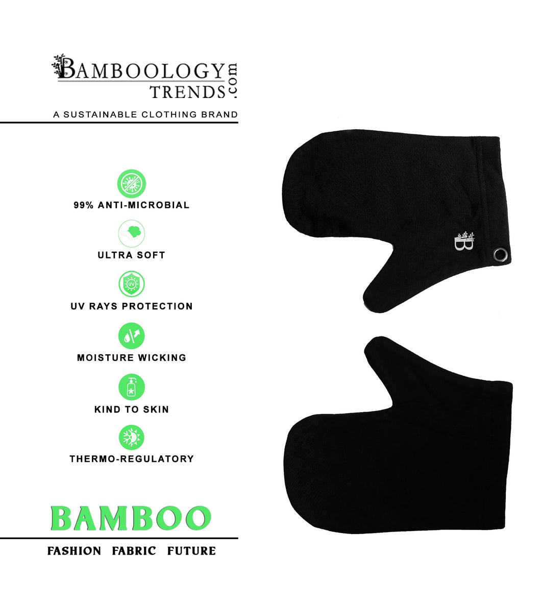 Bamboo Fabric Black Hand Glove